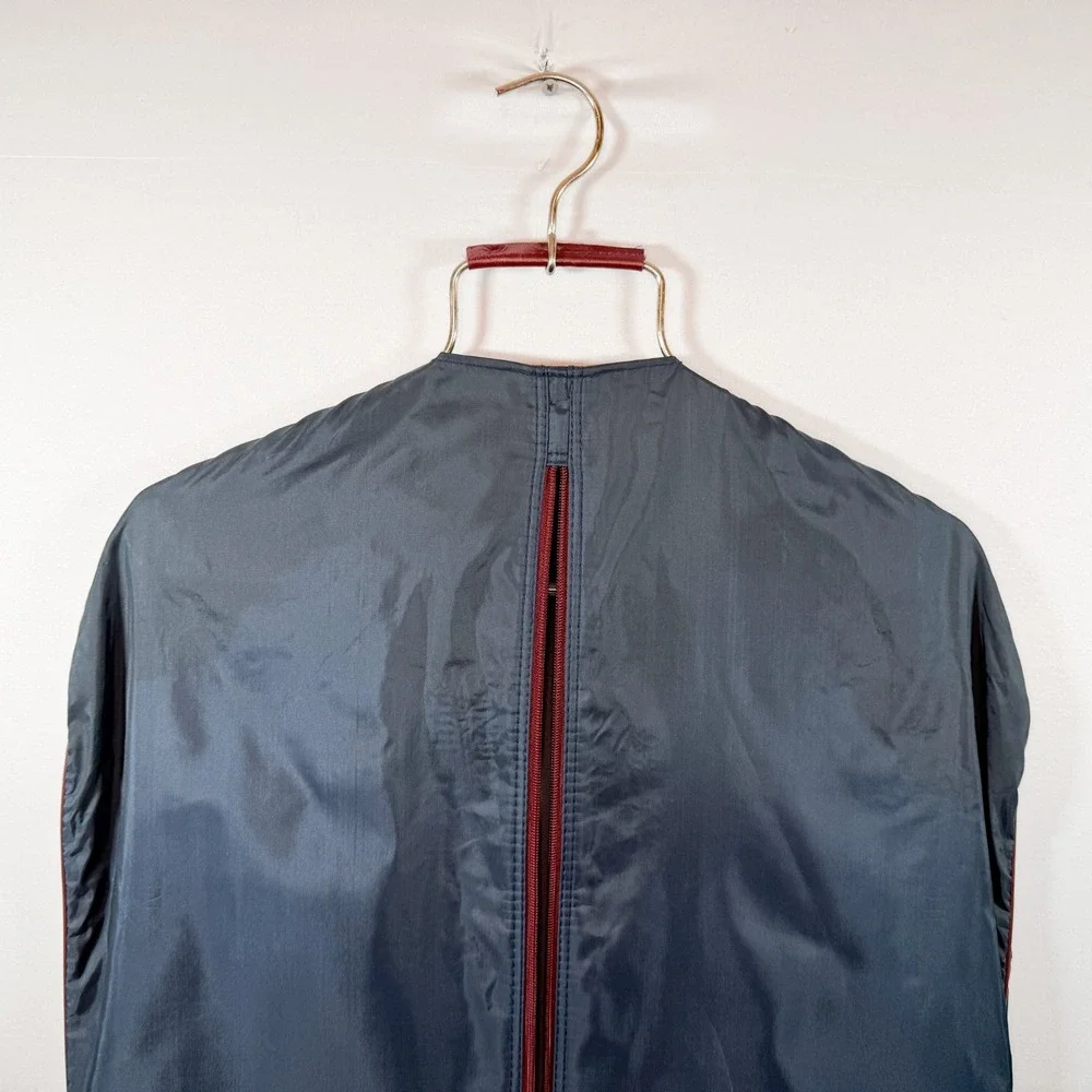 Vintage PALO Suit Garment Bag Navy/Burgundy 45